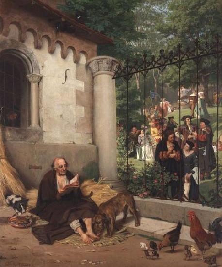 Eduard von Gebhardt Lazarus and the Rich Man China oil painting art